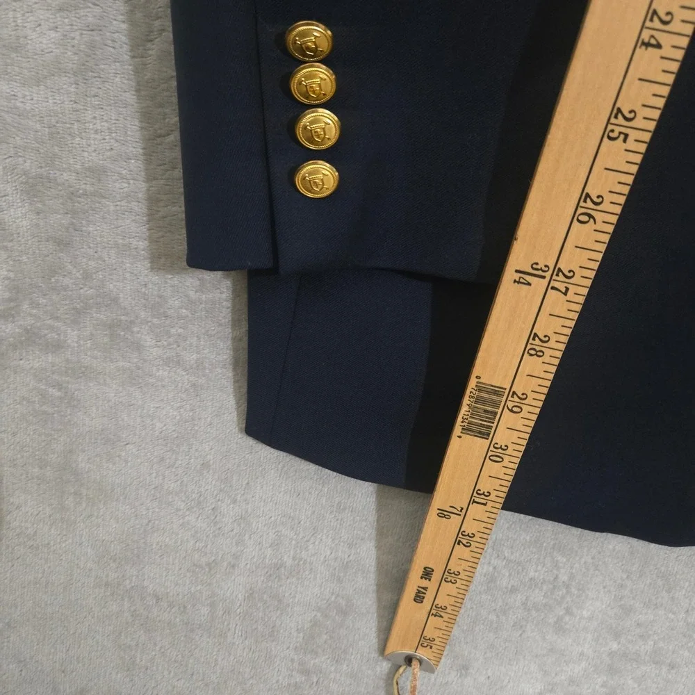 Lauren Ralph Lauren Blazer 44R Navy Wool Heritage Preppy Classic Old Money Yacht